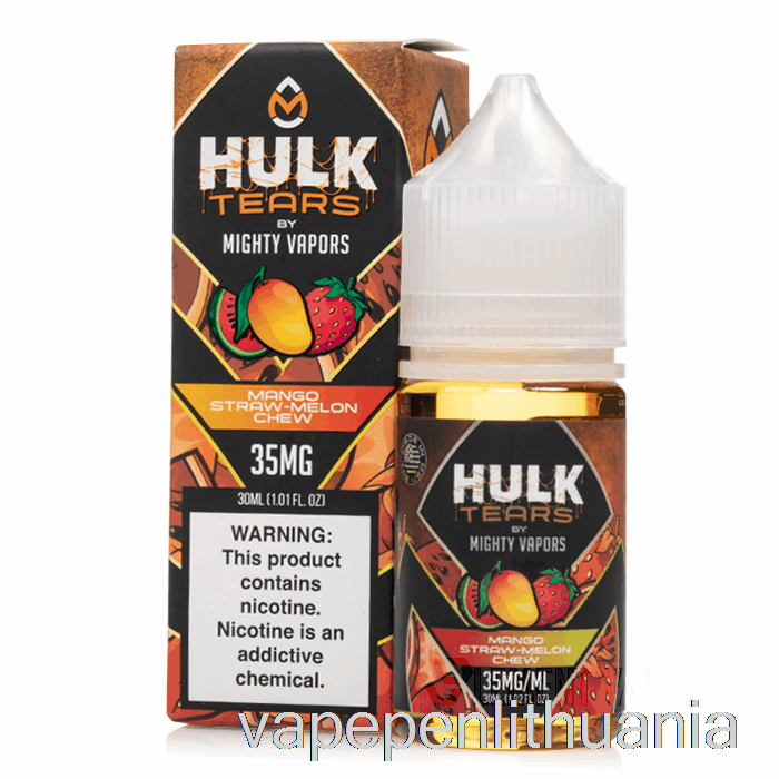 Mango šiaudų Meliono Kramtukas - Hulk Ašaros Druskos - 30ml 50mg Vape Skystis